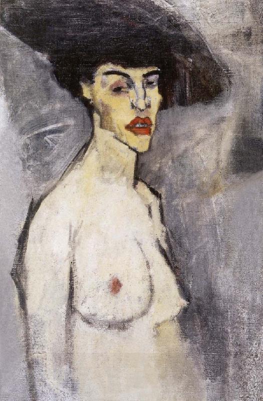 Amedeo Modigliani Female nude with hat China oil painting art